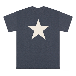 Sexwax Original Star: Men's Short Sleeve T-Shirt: Charcoal Small