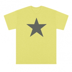 Sexwax Original Star: Men's Short Sleeve T-Shirt: Corn Silk Small