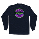 Sexwax Fluoro: Men's Long Sleeve T-Shirt: Black Small