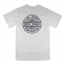 Sexwax Pinstripe: Men's Short Sleeve White Small