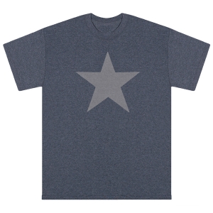 Sexwax Original Star: Men's Short Sleeve T-Shirt: Heather Navy Small