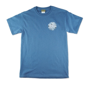 Hawaiian Dreams: Men's Short Sleeve Heather Indigo Small