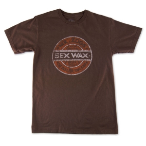 Distressed Retro: Men's Fine Jersey Tee Brown Small