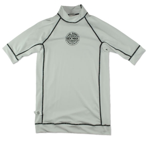 Sexwax Rashguard: Men's (2 inch Neck) White Small