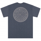 Sexwax Original Star: Men's Short Sleeve T-Shirt: Heather Navy Small